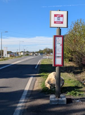 Arrêt Italiens direction Morthomiers
