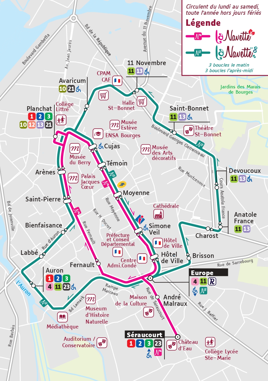 Plan La Navette en 8