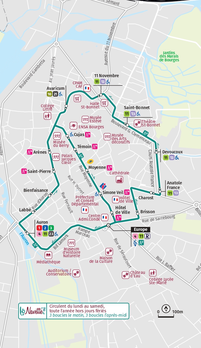 Plan La Navette en 8