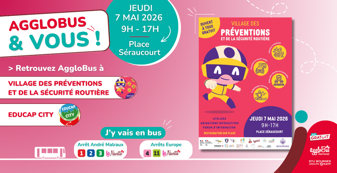 Retrouvez AggloBus à la Journée Prévention Routière et à Educap City