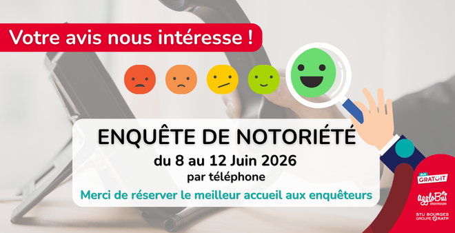 Enquête de notoriété du 8 au 12 Juin