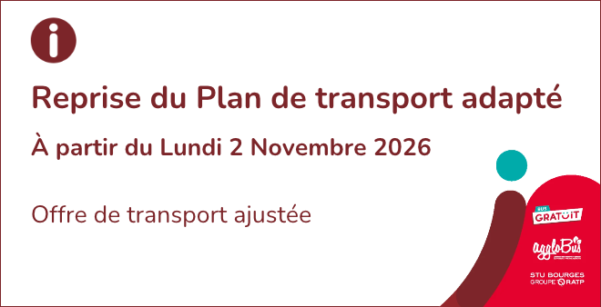 Reprise du Plan de transport adapté à partir du 2 novembre