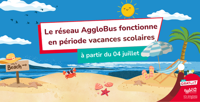 Horaires vacances scolaires du 4 juillet au 30 août