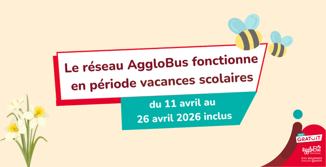 Horaires vacances scolaires du 11 au 26 avril 2026