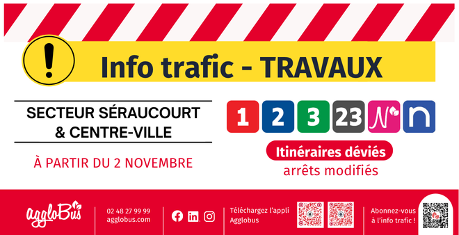 Travaux secteur Séraucourt & centre-ville