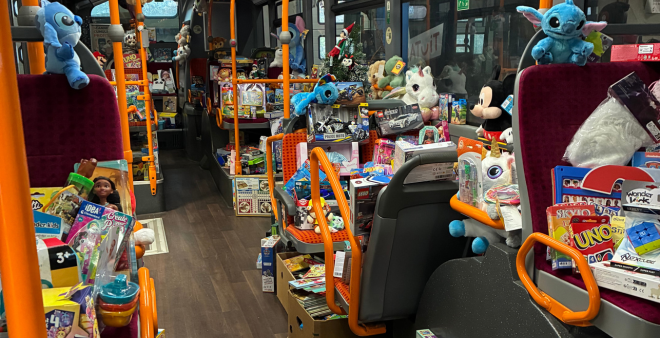 Intérieur Bus de Noël 2