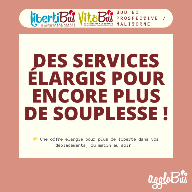 Nouveautés LibertiBus et VitaBus Sud