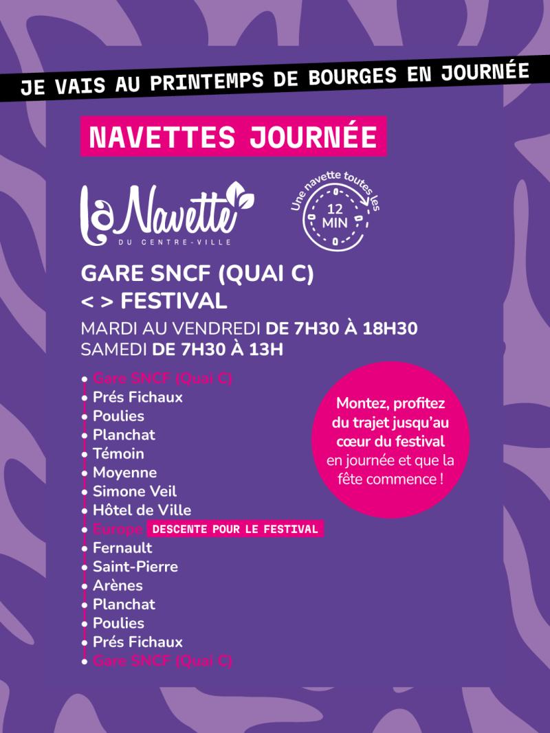 Visuel Navette Gare Festival
