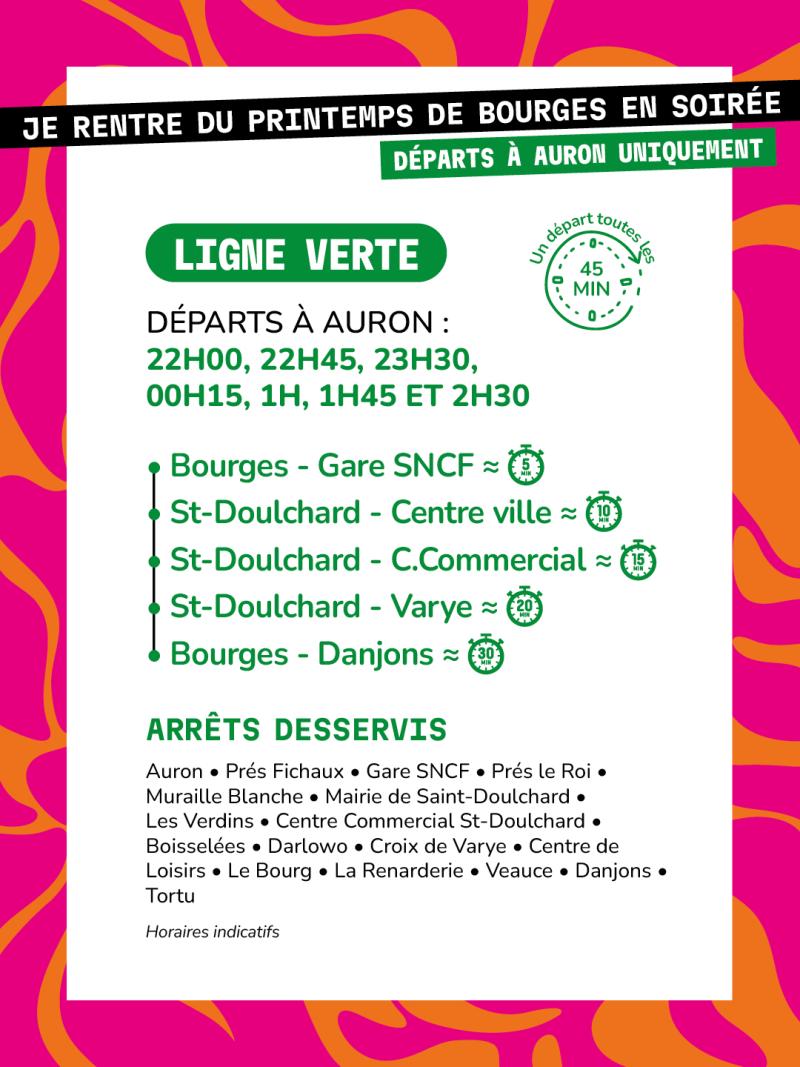 Ligne verte Printemps de Bourges