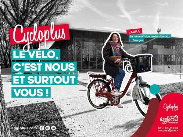 Visuel actu campagne Cycloplus Le vélo, c'est nous et surtout vous !