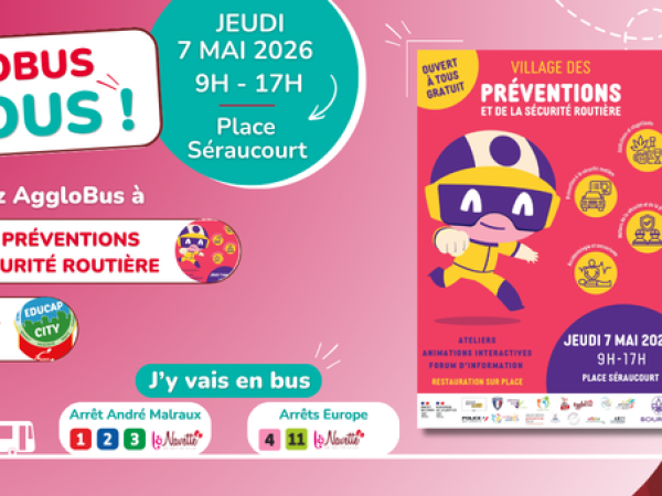 Retrouvez AggloBus à la Journée Prévention Routière et à Educap City