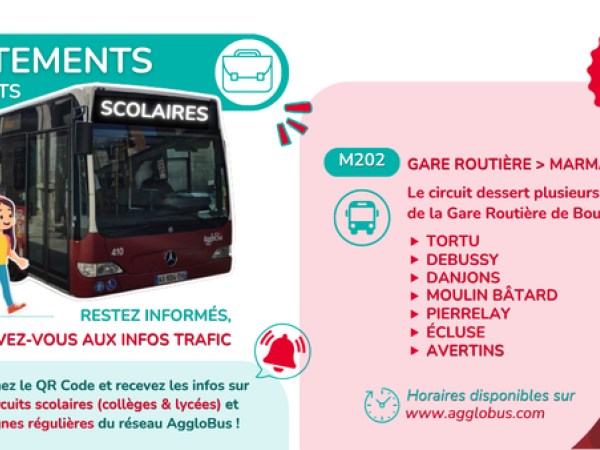 Ajustements circuit scolaire M202