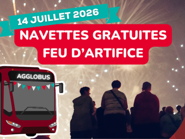 Navettes gratuites pour le feu d'artifice du 14 Juillet