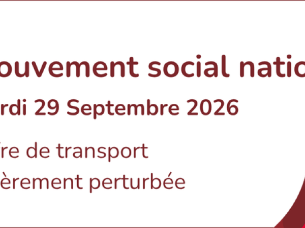 Mouvements social national Mardi 29 Septembre 2026