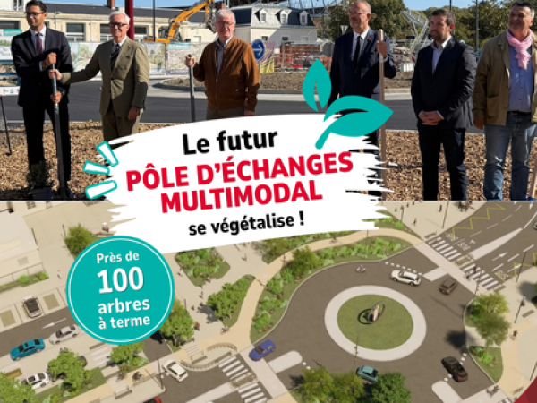 Le Pôle d'Échanges Multimodal se végétalise