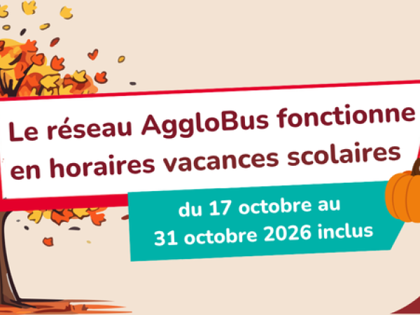 Horaires vacances du 17 au 31 octobre 2026