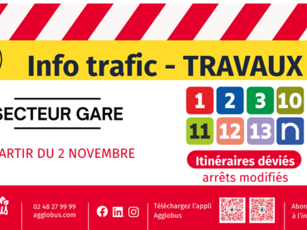 Travaux secteur Gare au 2 novembre